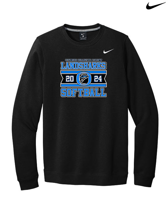 Oceanside Collegiate Academy Softball Stamp - Mens Nike Crewneck