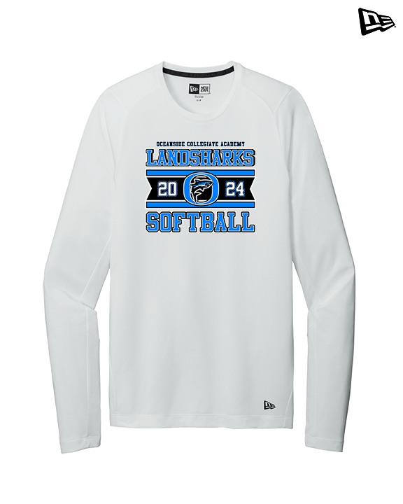 Oceanside Collegiate Academy Softball Stamp - New Era Performance Long Sleeve