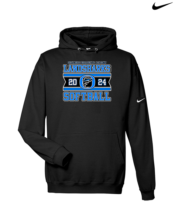 Oceanside Collegiate Academy Softball Stamp - Nike Club Fleece Hoodie