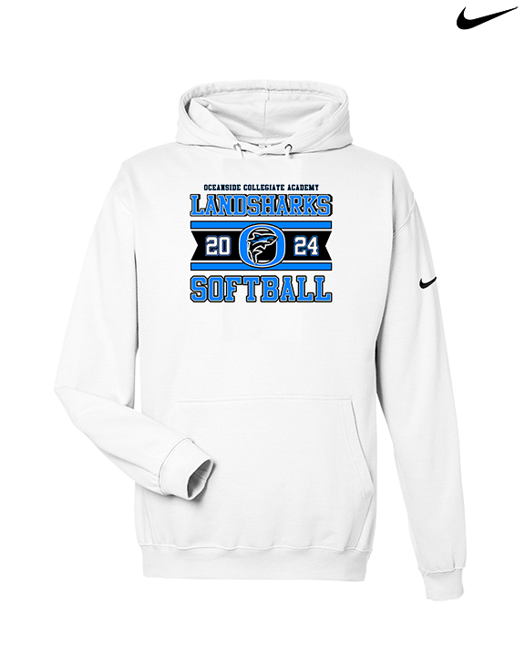 Oceanside Collegiate Academy Softball Stamp - Nike Club Fleece Hoodie