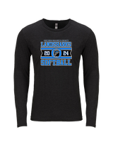 Oceanside Collegiate Academy Softball Stamp - Tri-Blend Long Sleeve