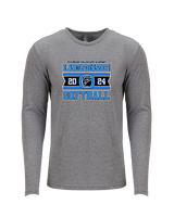 Oceanside Collegiate Academy Softball Stamp - Tri-Blend Long Sleeve