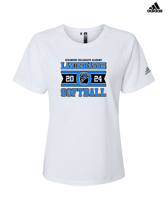 Oceanside Collegiate Academy Softball Stamp - Womens Adidas Performance Shirt