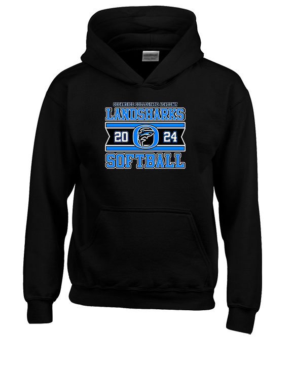 Oceanside Collegiate Academy Softball Stamp - Youth Hoodie