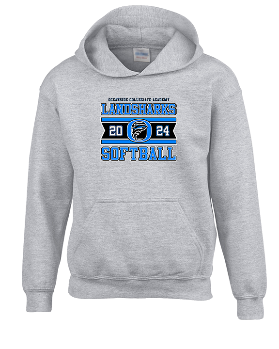 Oceanside Collegiate Academy Softball Stamp - Youth Hoodie