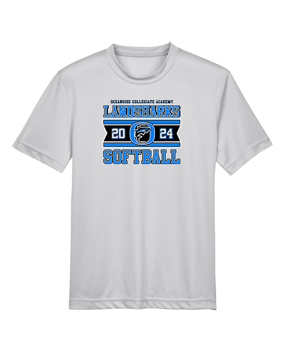 Oceanside Collegiate Academy Softball Stamp - Youth Performance Shirt
