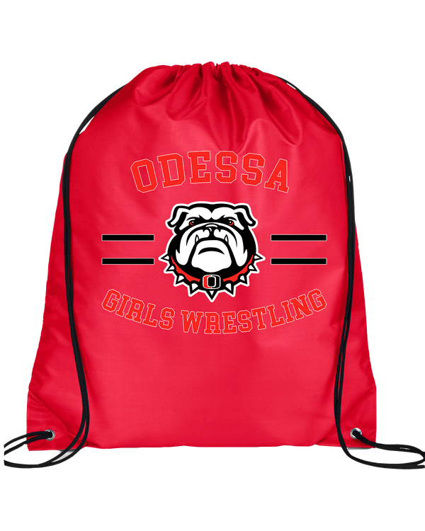 Odessa HS  Wrestling Curve - Drawstring Bag
