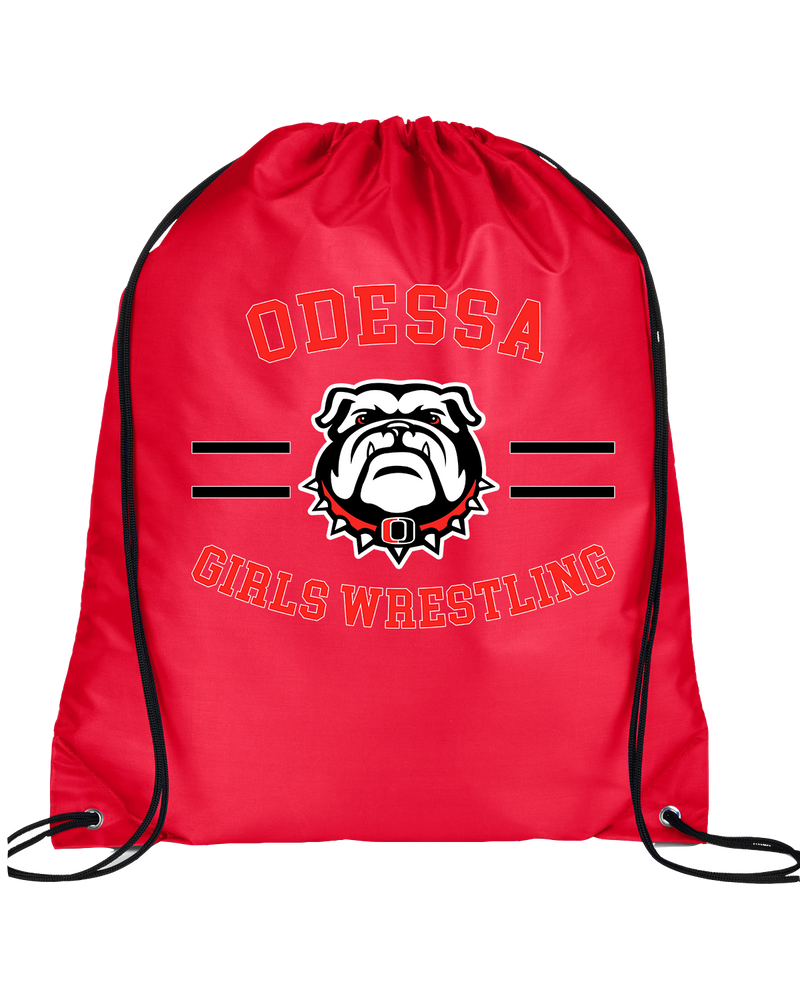 Odessa HS  Wrestling Curve - Drawstring Bag