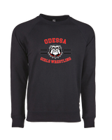 Odessa HS  Wrestling Curve - Crewneck Sweatshirt