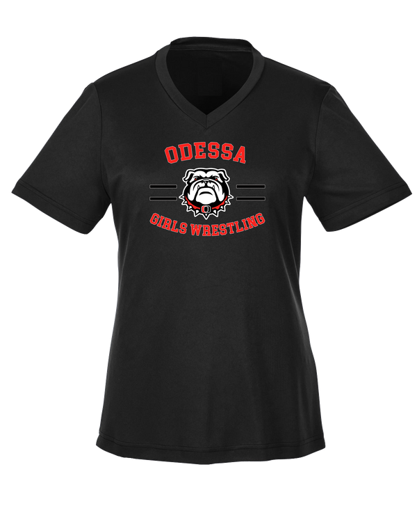 Odessa HS  Wrestling Curve - Womens Performance Shirt