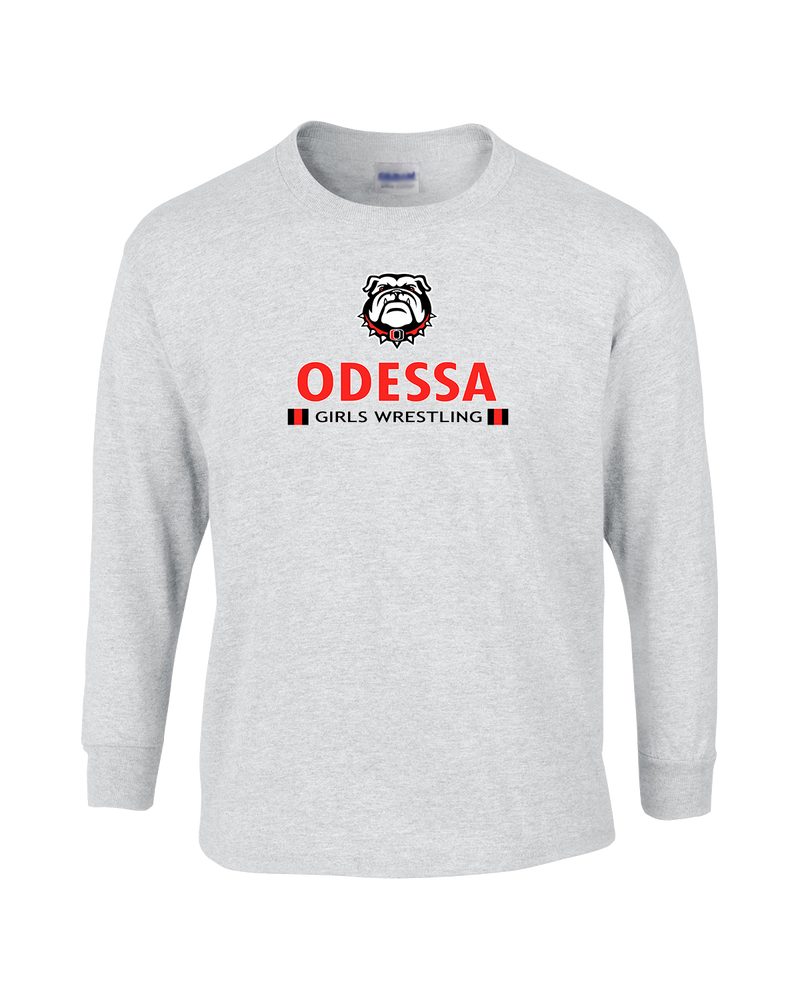 Odessa HS  Wrestling Stacked - Mens Cotton Long Sleeve