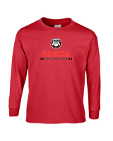 Odessa HS  Wrestling Stacked - Mens Cotton Long Sleeve