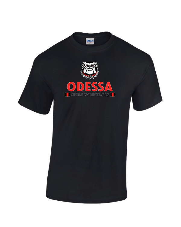Odessa HS  Wrestling Stacked - Cotton T-Shirt