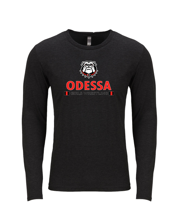 Odessa HS  Wrestling Stacked - Tri Blend Long Sleeve