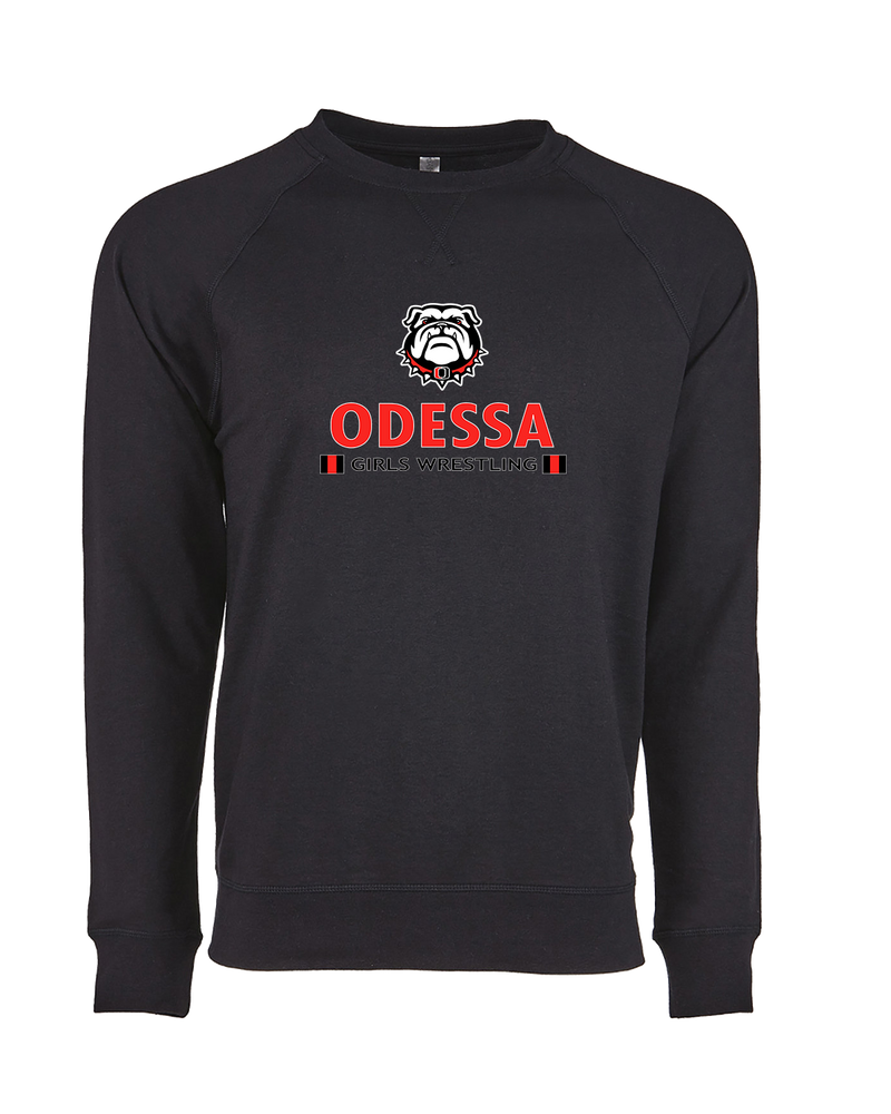 Odessa HS  Wrestling Stacked - Crewneck Sweatshirt