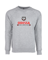 Odessa HS  Wrestling Stacked - Crewneck Sweatshirt