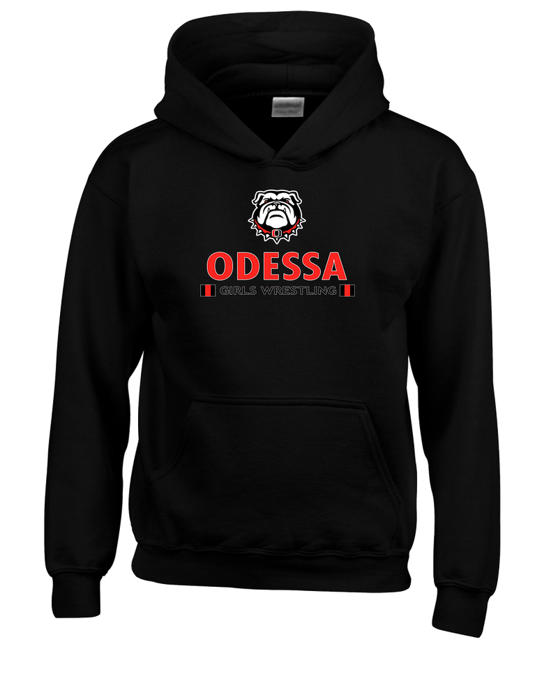 Odessa HS  Wrestling Stacked - Cotton Hoodie