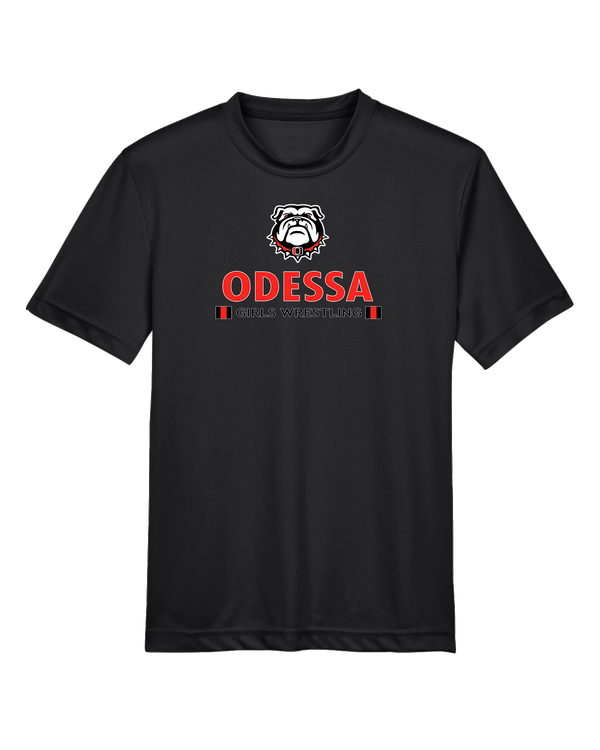 Odessa HS  Wrestling Stacked - Youth Performance T-Shirt
