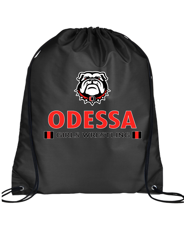 Odessa HS  Wrestling Stacked - Drawstring Bag