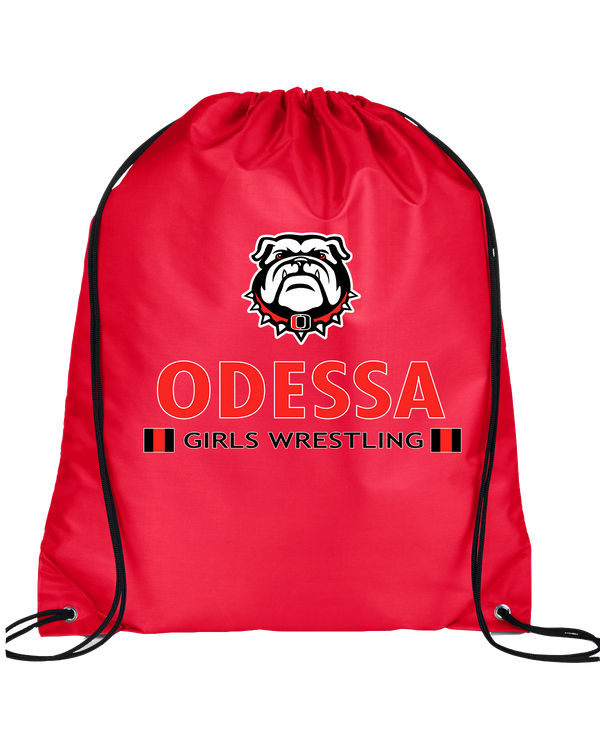 Odessa HS  Wrestling Stacked - Drawstring Bag