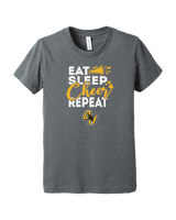 Ogemaw Heights HS Eat Sleep Cheer - Youth T-Shirt
