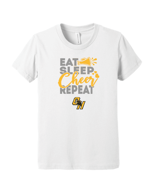 Ogemaw Heights HS Eat Sleep Cheer - Youth T-Shirt