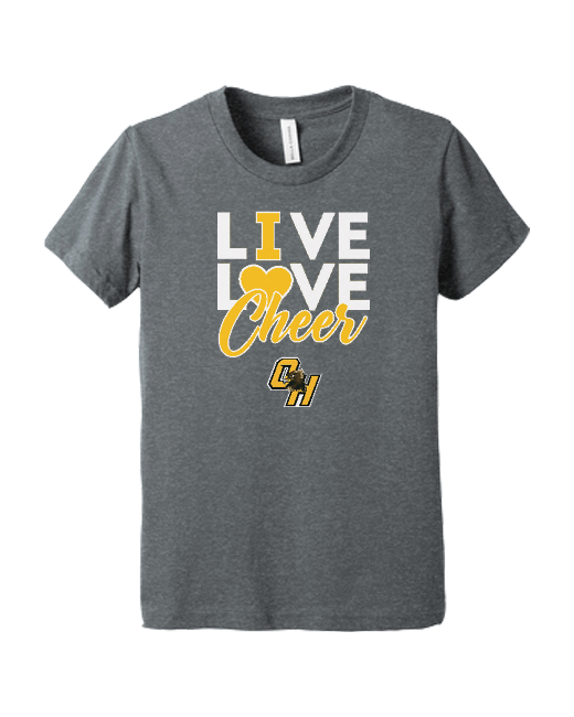 Ogemaw Heights HS Live Love Cheer - Youth T-Shirt