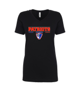 Oglethorpe County HS Football Border - Womens V-Neck