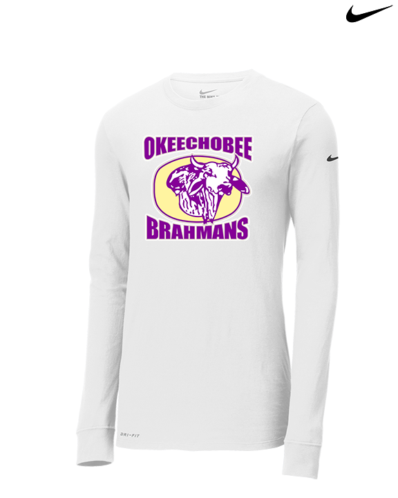Okeechobee HS Football Logo - Mens Nike Longsleeve