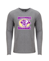 Okeechobee HS Football Logo - Tri-Blend Long Sleeve