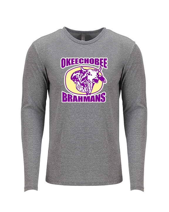 Okeechobee HS Football Logo - Tri-Blend Long Sleeve
