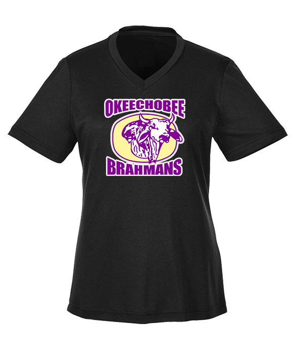 Okeechobee HS Football Logo - Womens Performance Shirt