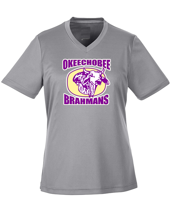 Okeechobee HS Football Logo - Womens Performance Shirt