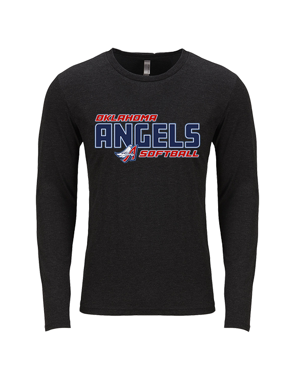 Oklahoma Angels 18U Softball Bold - Tri-Blend Long Sleeve