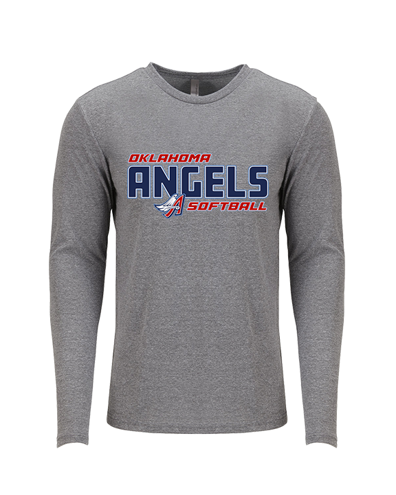 Oklahoma Angels 18U Softball Bold - Tri-Blend Long Sleeve