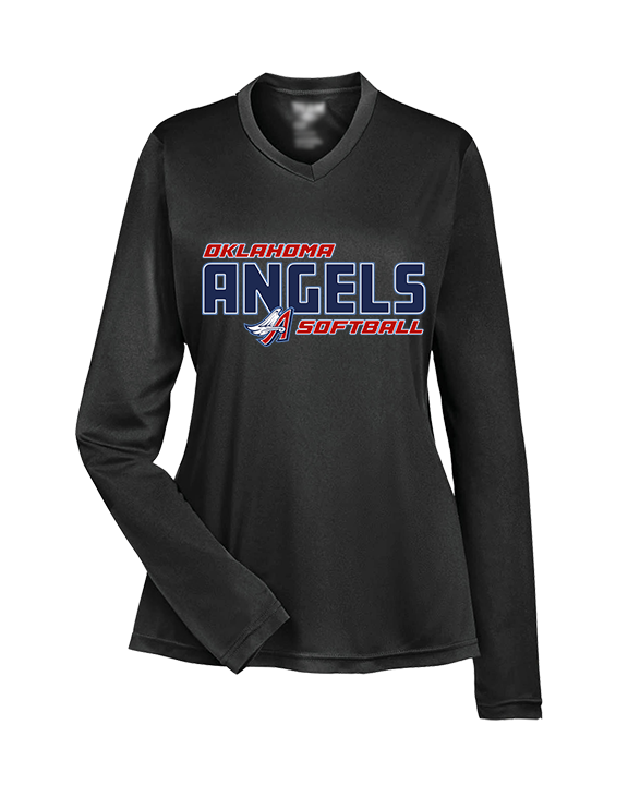 Oklahoma Angels 18U Softball Bold - Womens Performance Longsleeve