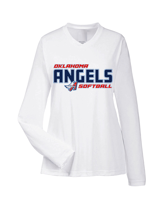 Oklahoma Angels 18U Softball Bold - Womens Performance Longsleeve