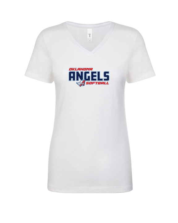 Oklahoma Angels 18U Softball Bold - Womens V-Neck
