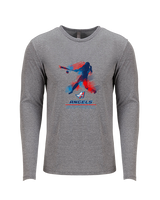 Oklahoma Angels 18U Softball Hitter - Tri-Blend Long Sleeve