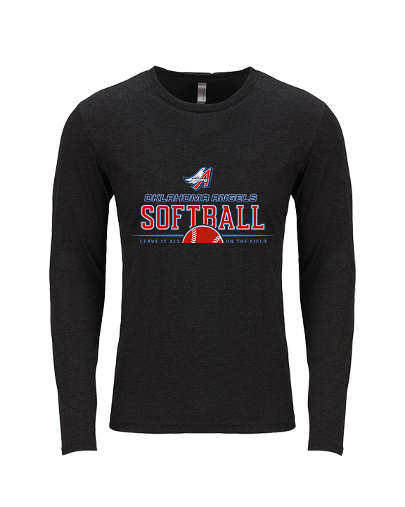 Oklahoma Angels 18U Softball Leave it all on the field - Tri-Blend Long Sleeve