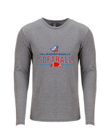 Oklahoma Angels 18U Softball Leave it all on the field - Tri-Blend Long Sleeve