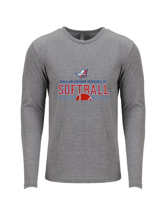 Oklahoma Angels 18U Softball Leave it all on the field - Tri-Blend Long Sleeve