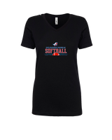 Oklahoma Angels 18U Softball Leave it all on the field - Womens Vneck