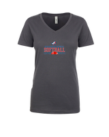 Oklahoma Angels 18U Softball Leave it all on the field - Womens Vneck