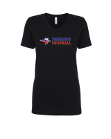 Oklahoma Panhandle State University Football Basic - Womens V-Neck