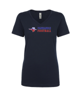 Oklahoma Panhandle State University Football Basic - Womens V-Neck