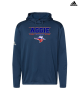 Oklahoma Panhandle State University Football Border - Mens Adidas Hoodie