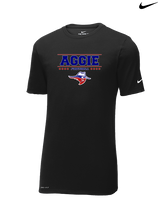 Oklahoma Panhandle State University Football Border - Mens Nike Cotton Poly Tee