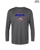 Oklahoma Panhandle State University Football Border - Mens Oakley Longsleeve