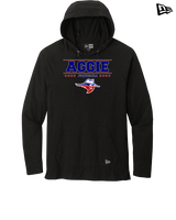 Oklahoma Panhandle State University Football Border - New Era Tri-Blend Hoodie